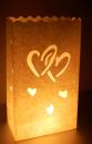 10er Pack Candle Bags "Love" in weiß